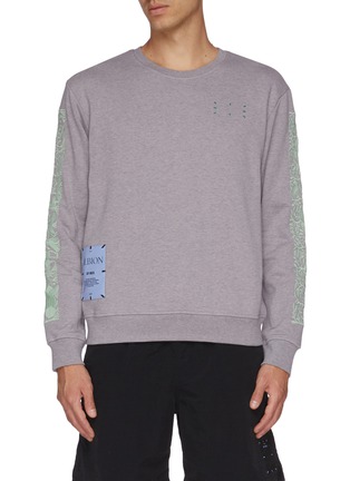 Main View - Click To Enlarge - MC Q - Albion patch walk of life print sleeve sweatshirt