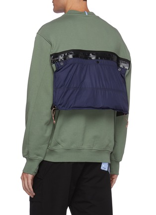 Back View - Click To Enlarge - MC Q - Albion patch tent poncho sweatshirt
