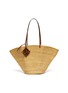 Main View - Click To Enlarge - LOEWE - Shell' Leather Anagram Charm Elephant Grass Tote