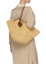 Figure View - Click To Enlarge - LOEWE - Shell' Leather Anagram Charm Elephant Grass Tote