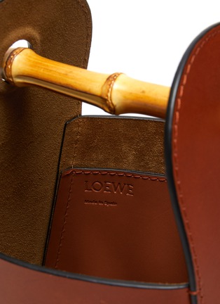 Detail View - Click To Enlarge - LOEWE - Bamboo Top Handle Leather Bucket Bag