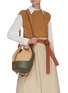 Figure View - Click To Enlarge - LOEWE - 'Balloon' Small Canvas Leather Shoulder Bag