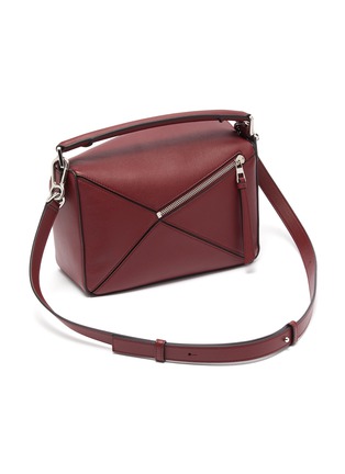 Detail View - Click To Enlarge - LOEWE - Puzzle' Geometric Panel Small Leather Bag
