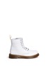 Main View - Click To Enlarge - DR. MARTENS - 'Delaney' pebbled leather kids boots