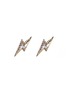 Main View - Click To Enlarge - SHANA GULATI - Rishi Bolt' champagne diamond 18k gold vermeil earrings