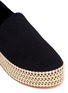 Detail View - Click To Enlarge - OPENING CEREMONY - 'Cici Wrap' braided flatform twill skate slip-ons