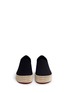 Front View - Click To Enlarge - OPENING CEREMONY - 'Cici Wrap' braided flatform twill skate slip-ons
