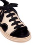 Detail View - Click To Enlarge - OPENING CEREMONY - 'Idha' lace-up cutout leather wedge sandals
