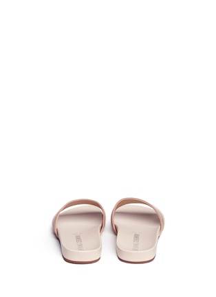 Back View - Click To Enlarge - OPENING CEREMONY - 'Kaatya' stripe leather slide sandals