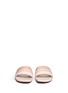 Front View - Click To Enlarge - OPENING CEREMONY - 'Kaatya' stripe leather slide sandals