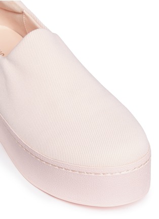 Detail View - Click To Enlarge - OPENING CEREMONY - 'Cici Tonal' twill flatform skate slip-ons