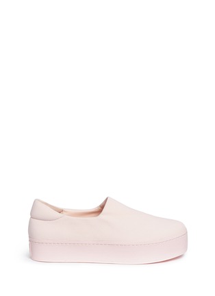 Main View - Click To Enlarge - OPENING CEREMONY - 'Cici Tonal' twill flatform skate slip-ons