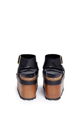 Back View - Click To Enlarge - SACAI - x Pierre Hardy colourblock leather platform sandals