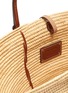 Detail View - Click To Enlarge - PRADA - Straw and leather tote