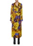 Main View - Click To Enlarge - DRIES VAN NOTEN - Vibrant Floral Print Trench Coat