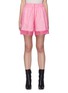 Main View - Click To Enlarge - DRIES VAN NOTEN - Silk overlay elasticated shorts