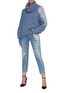 Figure View - Click To Enlarge - HELLESSY - Pearl Embellished Turtleneck Cable Knit Sweater