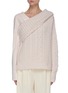 Main View - Click To Enlarge - HELLESSY - Jos' Detachable Sleeve Cable Knit Sweater