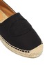 Detail View - Click To Enlarge - PRADA - Logo embroidered espadrille slip-ons