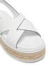 Detail View - Click To Enlarge - PRADA - Criss-cross Leather Strap Sandals