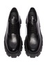 Detail View - Click To Enlarge - PRADA - Monolith' Tread Platform Sole Leather Loafers