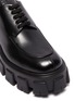Detail View - Click To Enlarge - PRADA - Monolith' Tread Platform Sole Leather Loafers