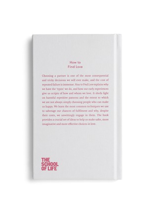  - THE SCHOOL OF LIFE - How to find love book
