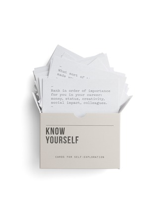 Detail View - Click To Enlarge - THE SCHOOL OF LIFE - Know Yourself Prompt Cards