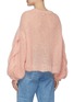 Back View - Click To Enlarge - LOEWE - Balloon Sleeves Anagram Cable Knit Mohair Sweater