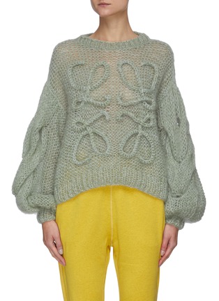 Main View - Click To Enlarge - LOEWE - Anagram knitted sweater