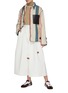 Figure View - Click To Enlarge - LOEWE - Blanket Stitch Trim Stripe Wool Jacket