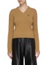 Main View - Click To Enlarge - LOEWE - Anagram Embroidered V-neck Wool Knit Sweater