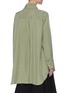 Back View - Click To Enlarge - LOEWE - Anagram Embroidered Lavaliere Scarf Silk Blouse