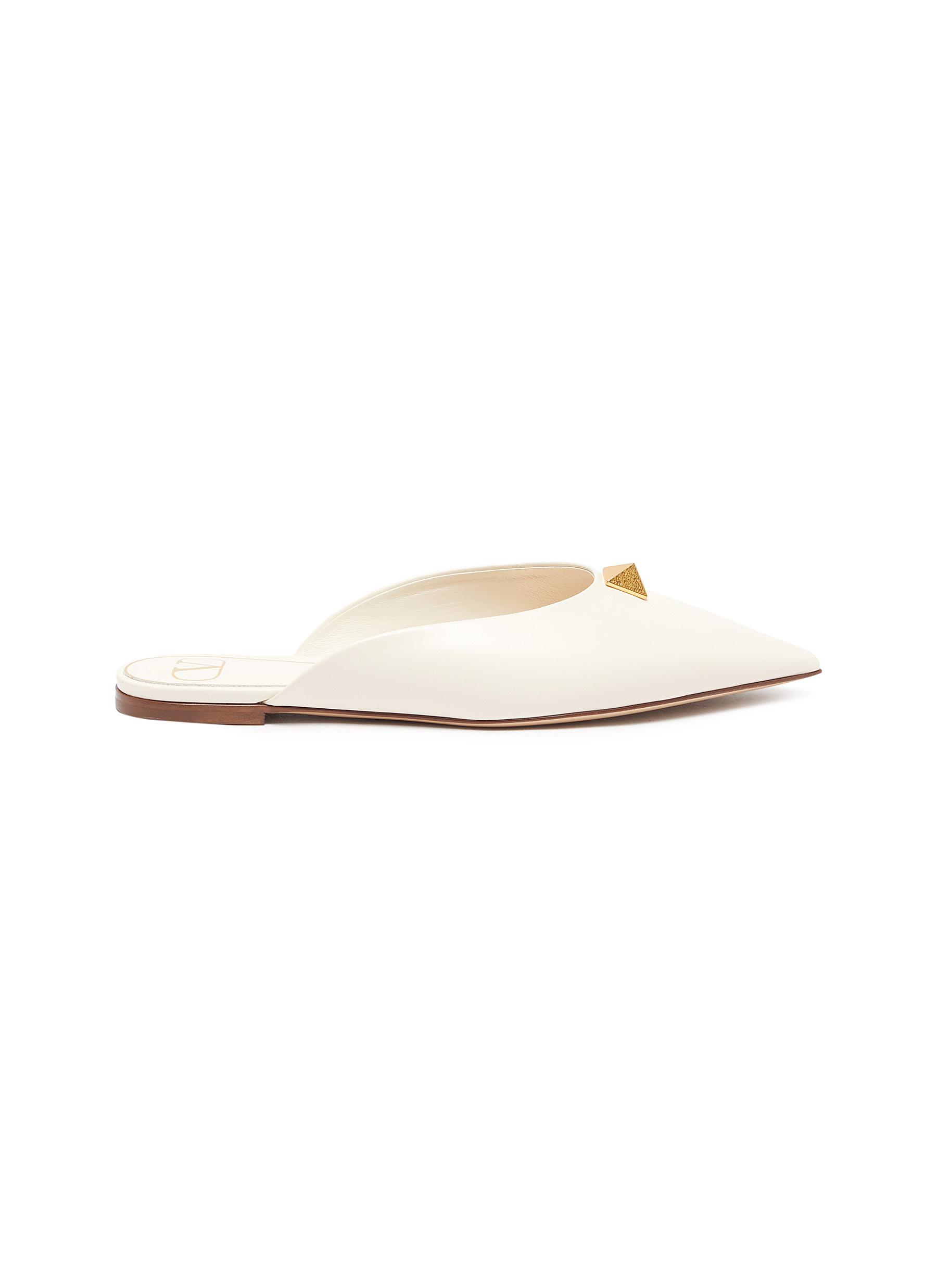 valentino garavani rockstud leather flatform sandals