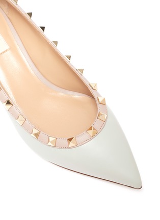 Detail View - Click To Enlarge - VALENTINO GARAVANI - Valentino Garavani Rock Stud Rim Leather Pumps