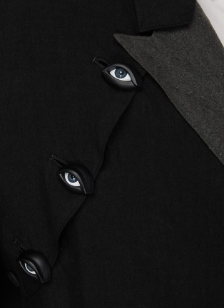  - YOHJI YAMAMOTO - Eye Motif Button Detail Long Coat