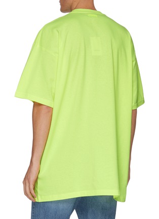 Back View - Click To Enlarge - VETEMENTS - Oversize Logo Print Cotton T-shirt