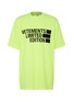 Main View - Click To Enlarge - VETEMENTS - Oversize Logo Print Cotton T-shirt