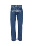 Main View - Click To Enlarge - VETEMENTS - Crystal logo embellished straight cut jeans