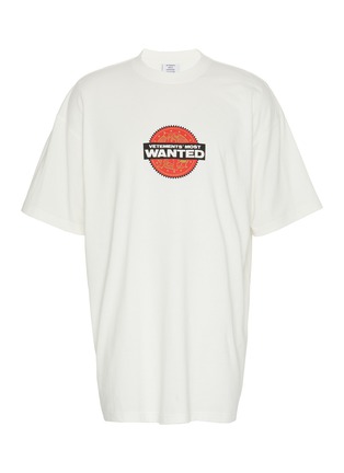 Main View - Click To Enlarge - VETEMENTS - 'Vetement's Most Wanted' slogan print T-shirt