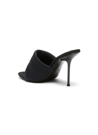  - ALEXANDER WANG - Sienna' Logo Embroidered Padded Stiletto Heeled Mules