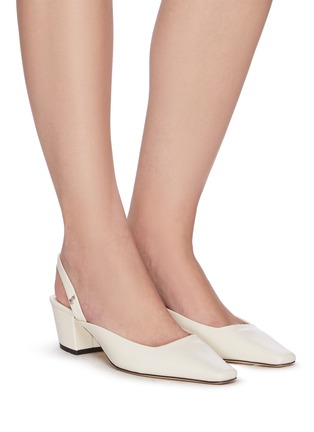 Figure View - Click To Enlarge - JIMMY CHOO - Gini' leather slingback pumps