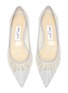 Detail View - Click To Enlarge - JIMMY CHOO - Love' glitter tulle ballerina flats