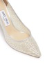 Detail View - Click To Enlarge - JIMMY CHOO - ROMY 85' POINT TOE COARSE GLITTER PUMPS