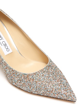 Detail View - Click To Enlarge - JIMMY CHOO - Love 85' coarse glitter pumps