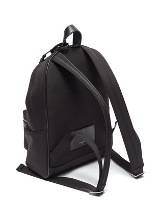 Detail View - Click To Enlarge - SAINT LAURENT - City Mini' Logo Print Leather Accent Backpack