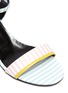 Detail View - Click To Enlarge - PIERRE HARDY - Pastel stripe leather sandals