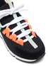 Detail View - Click To Enlarge - PIERRE HARDY - TREK COM' STRIPE MESH LEATHER SNEAKERS