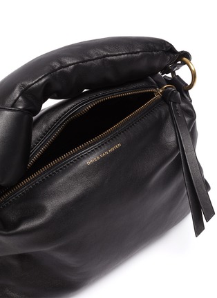 Detail View - Click To Enlarge - DRIES VAN NOTEN - Knotted Top Handle Large Padded Leather Bag