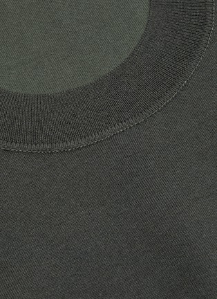 - BOTTEGA VENETA - Crewneck cashmere-cotton blend knit T-shirt